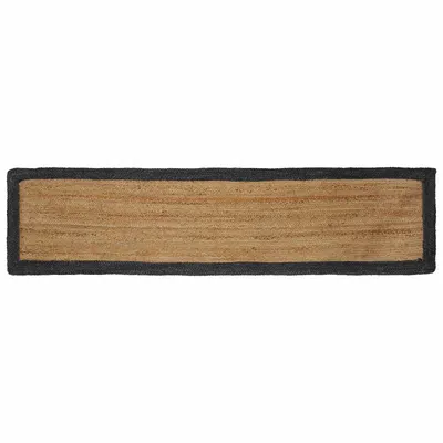 vidaXL Covor de zonă Gri închis 60 x 200 cm Iută