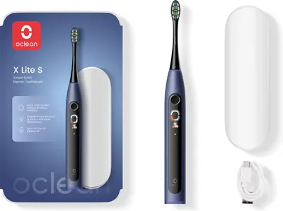Periuță de dinți electrică Oclean - X Lite 20 Set, cu un capet de periuță , albastru inchis