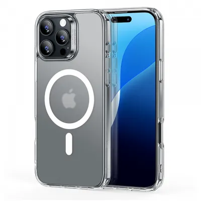 Husa MagSafe pentru Apple iPhone 16 Pro, ESR, Classic Hybrid, Transparenta Satinata