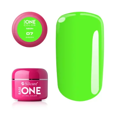 Gel UV Color Base One Silcare Neon Green 07