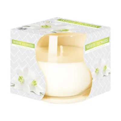 Lumanare Parfumata in Pahar White Flowers, 18 Ore