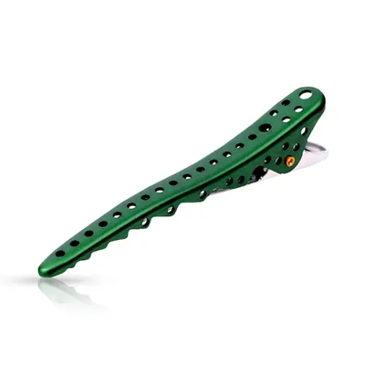 Clipsuri pentru par Shark - Y.S/PARK - Verde metal - 2 buc