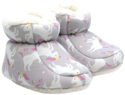 Incaltaminte -Botosei Funny baby - Unicorn, mărimea 18, 8-12 luni , gri