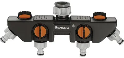 Dozator de apă cu patru căi Gardena - 3/4''-1''