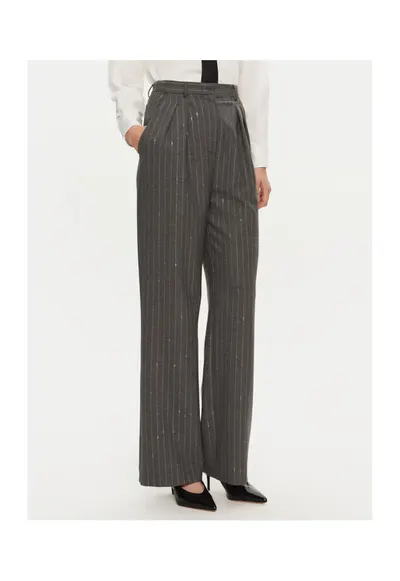 Pantaloni dama - 304362477 - Poliester/Lana - Gri - Gri