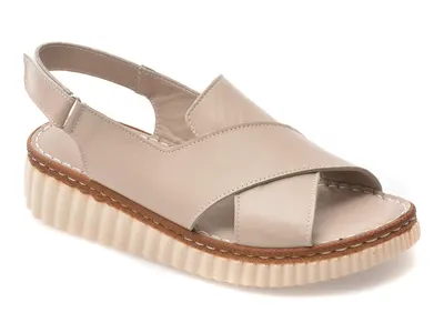 Sandale GRYXX gri, CS3205, din piele naturala