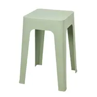 Taburet suprapozabil din plastic, 33x33x47cm, verde