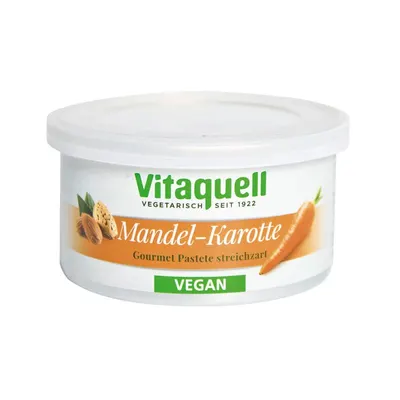 Crema tartinabila cu morcovi si migdale bio 125g Vitaquell