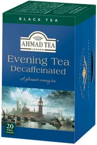 Evening Tea Ceai decofeinizat, 20 de pliculețe, Ahmad Tea