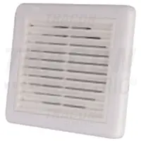 Jaluzea fixa cu grila de exterior pentru ventilator de baie VFS100 151×151×45mm, D=96mm