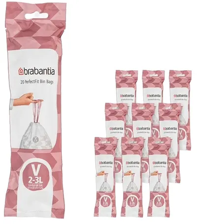 Sac de gunoi Brabantia - PerfectFit NewIcon, mărimea V, 3 l, 200 buc