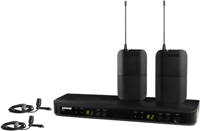 Sistem de microfon wireless Shure - BLX188E/CVL-K3E, negru