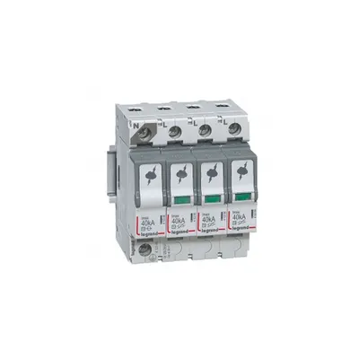 Descarcator SPD - T2 - Imax 40 kA/pole - 3P+N - neutral on left-hand side