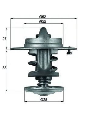 Termostat Lichid Racire (83 C) Potrivit Daihatsu Charade Ii, Charade Iii, Cuore Vi, Feroza, Hijet; Lexus Is I; Mazda Rx-7 Ii; Mitsubishi Carisma, Colt Ii, Space; Rover 200 I, 800 1.0-3.0 10.83