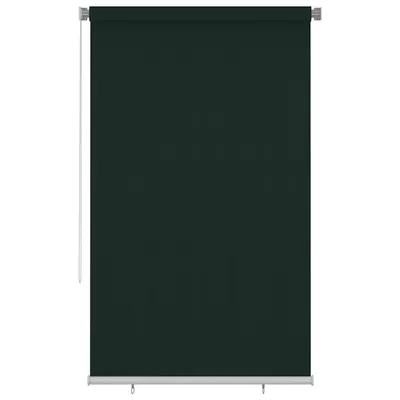 vidaXL Jaluzea tip rulou de exterior 145 (l) x 230 (î) cm, verde închis, HDPE