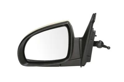 Oglinda laterala Stanga potrivit KIA PICANTO I pana in 2010 - (mecanic, convexa, crom, capac)