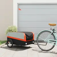 Gossi remorca pentru biciclete, negru si portocaliu, 45 kg, fier