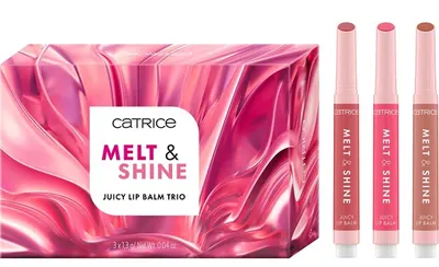 Catrice Set de balsam de buze Melt & Shine Juicy, 3 x 1.3 g