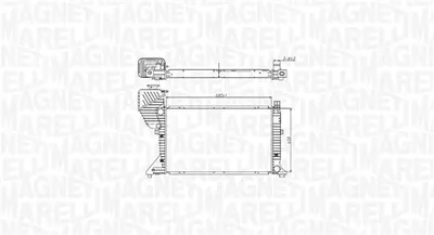 Radiator motor (Manual) potrivit MERCEDES SPRINTER 2-T (B901, B902), SPRINTER 3-T (B903), SPRINTER 4-T (B904), SPRINTER 5-T (B905) 2.1D 2.7D