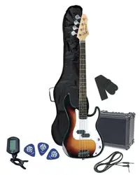 Set chitară bas cu accesorii Gewa - Pure RCB-100, Sunburst