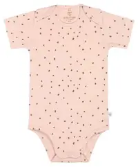 Body pentru bebeluși cu mânecă scurtă Lassig - Gots, 86/92 cm, 12-24 luni, Powder Pink