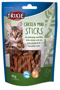Batoane Sticks Mini Pisica cu Pui/ Orez 50 g 42708