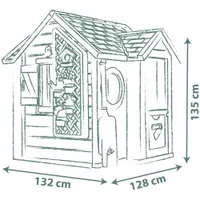 Casuta pentru copii Smoby Life Garden House cu 21 accesorii