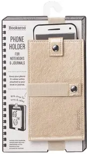 Suport de telefon din piele IF Bookaroo - Auriu