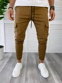 Pantaloni barbati maro smart casual B6052 O3-3.3