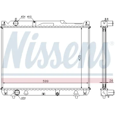 Radiator, racire motor NISSENS 64196A