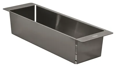 Scurgator chiuveta Grohe, Multifunctional Colander 450, 490 x 150 x 100, otel, brushed hard graphite, antracit mat