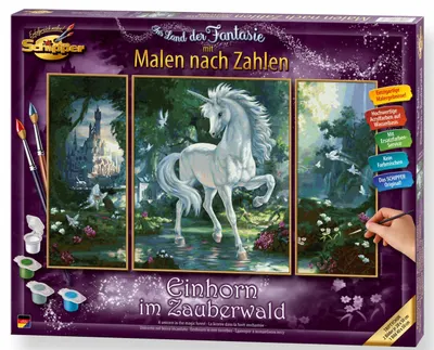 Set de pictură Schipper - Unicorn în grădina magică