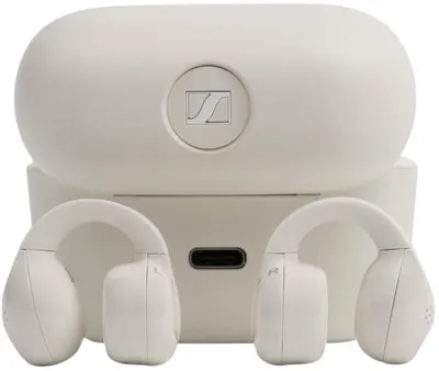 Căști wireless Sennheiser - ACCENTUM Clip, TWS, bej