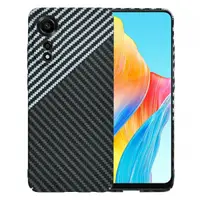 Husa pentru Oppo A78 4G, Techsuit, Carbonite FiberShell, Neagra Gri