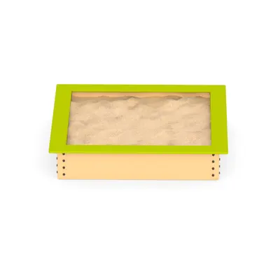 piaskownica z atestem 150x150 zielono-beżowy