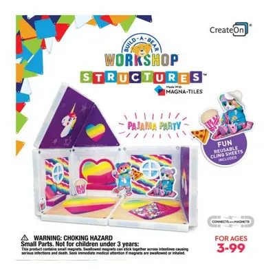 Pijama Party, set cu autocolante, Magna-Tiles Structures