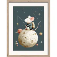 Tablou pentru copii 30x40 cm Astro Mouse – Styler