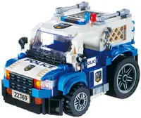 Constructor Wise Block - Mașină de poliție radiocontrolată, 420 piese