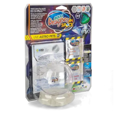 Set educativ STEM - AQUA DRAGONS - Habitat Lumea subacvatica - acvariu asteroid cu LED-uri