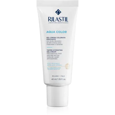 Rilastil Aqua Color gel-cremă cu efect de tonifiere cu efect de hidratare culoare Light 40 ml