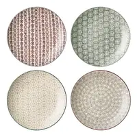 Set de 4 farfurii din gresie ceramică Bloomingville Karine, ø 25 cm