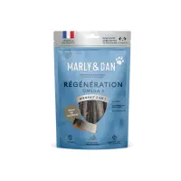 MARLY&DAN Regeneration Omega3 Salmon Skin, XS-XL, Somon, punguță recompense funcționale monoproteice fără cereale câini, piele & blană, 60g