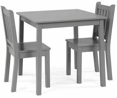 Set pentru copii masă cu 2 scaune Ginger Home - Gri