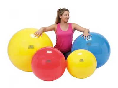Minge fizioterapeutica Gymnic Clasic 75 cm galben