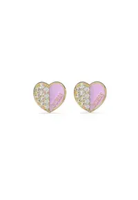 Cercei Lovely stud cu cristale JUBE03048JWYGLCT-U - Auriu - Roz