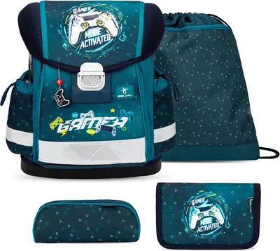 Set școlar Belmil - Game Zone, rucsac, două penare și sac