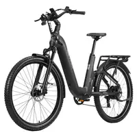 Bicicletă electrică TTGO E-SUVO pentru femei, cu suspensie completă