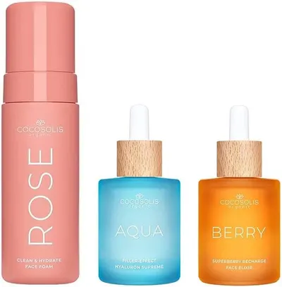 Cocosolis Set - Ser, Elixir și Spumă de Curățare, 2 х 50 + 150 ml