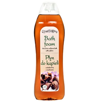 Spuma de baie cu ciocolata si sofran Naturaphy, Blux | 1 l