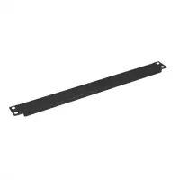 Panou masca metalic 19" 1U RAL9005 Negru, Value 26.99.0298